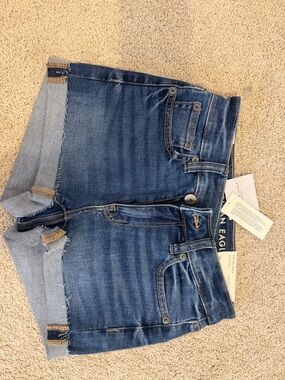 American Eagle Outfitters Women's Blue Denim Jean Shorts